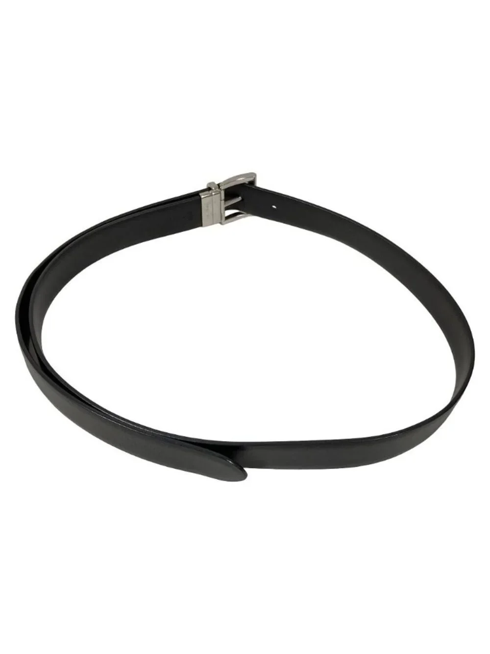 Prada Leather Belt Single Pin 75 Black